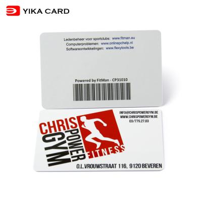 China Waterproof plastic card custom plastic card with barcode cmyk PVC full color printing loyalty card for sale