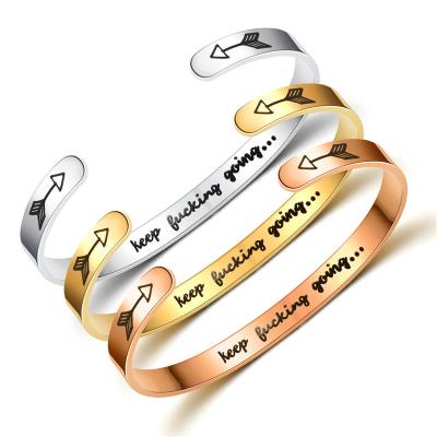 China Bangle Inspired Going Customizable Phrase 