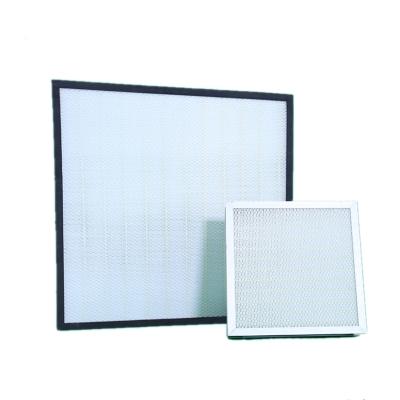 China Air Filtration System H13 HEPA Filter Mini Pleated Panel Filter for sale