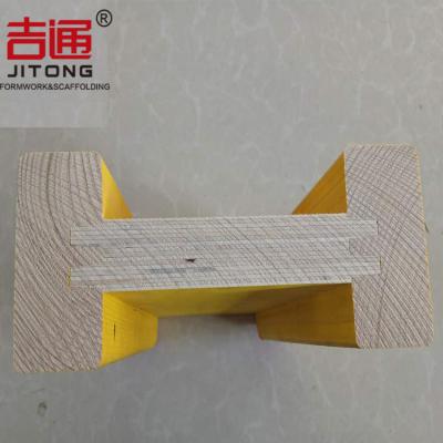 China Pine / Poplar Wooden Formwork H20 Timber Beam With Water Proof Painting Yellow Color for sale