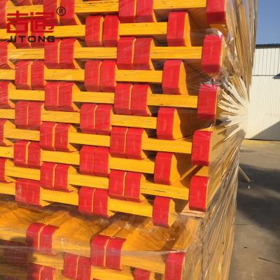 China Best Price 2.5m 3.9m 4.5m Imported Solid Wood Formwork H20 Timber Spruce Beam With Plastic End Cap for sale