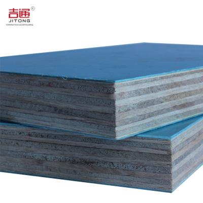 China Exterior 18mm pp green film hardwood plastic plywood for building construction for sale