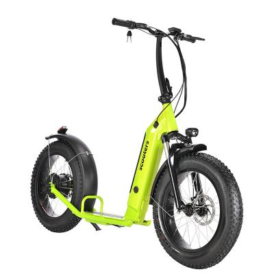 China 48V 500w Electric Scooter Suspension Fork Big Tire Kick Bike Unisex Adult Electric Foot Scooter for sale