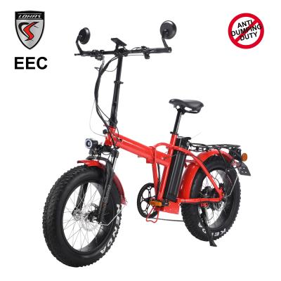 China New 1000W 20*4.0 unisex factory foldable fat tire EEC/COC off road electric scooter for sale