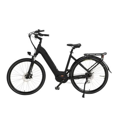 China 700C Alloy 700C Mid Drive Aluminum CE Certificated Bafang 250w 350w Lady City Bike Electric Bike E-Bike For Sale for sale