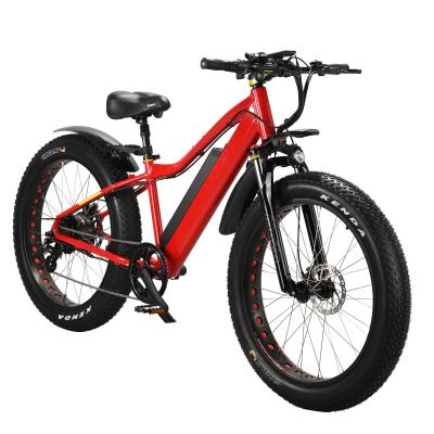 China Mountain Aluminum Alloy 500w 750W Li-ion Battery Electric Bike Bicycle Snow E-Bike Fat Tire Electric Ebike for sale