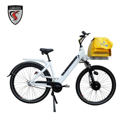 China Aluminum alloy 250W Holland delivery cargo bicycle ebike tricycle electric bike for sale