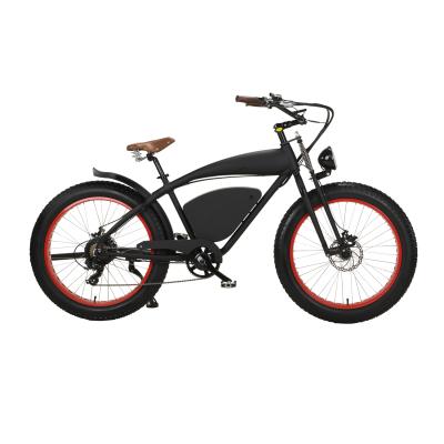 China Aluminum alloy 500W 750w 1000w vintage with shock absorber can be equipped with a basket electric bike for sale