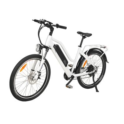 China 2021 Female Electric City Style Aluminum Alloy Bicycle e Bike Electric Bike for sale