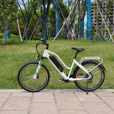 China Aluminum Alloy EU 48V/500w Motor Female 45km Range Step Through City Electric Bike for sale