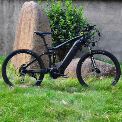 China Bafang M400 350W Mid Drive 27.5 Aluminum Alloy Electric Mountain Bike 48V Inch Full Suspension for sale