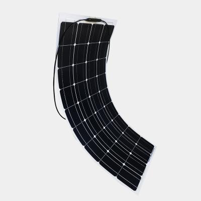 China Custom 10% Higher Efficiency Bifacial Monocrystalline Transparent Flexible 200W Solar Panel for Car, Boat, Balcony 185*115*25mm for sale