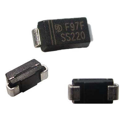 China Smart Appliance Schottky Diode SS220 DO-214AC SMD 2A 200V Free Goods In Stock for sale