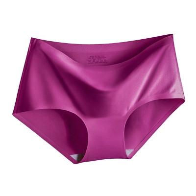 China Antibacterial Cheap Sexy Seamless One Piece Low Rise Ice Silk Underwear Ladies Panties for sale