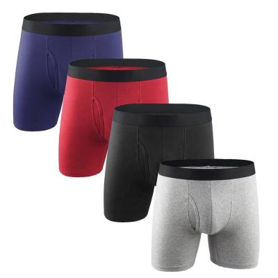 China OEM Antibacterial Design Your Own Brand Logo Men Underwear Cotton Sport Man Boxer Briefs for sale