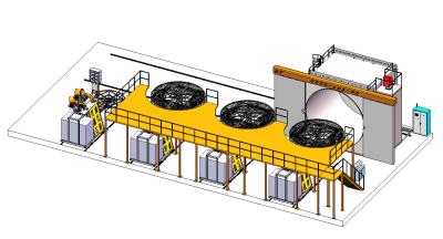 Cina Modanatura rotazionale Oven Moveable Shuttle Machine Yisong in vendita