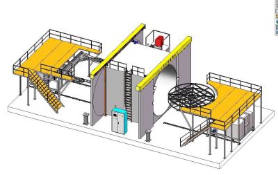 China 4.5m Oven Shuttle Type Rotomoulding Machine zu verkaufen