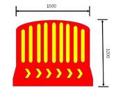 China Rotomolding Roto Molded Products Road Fence 1500x1200mm for sale