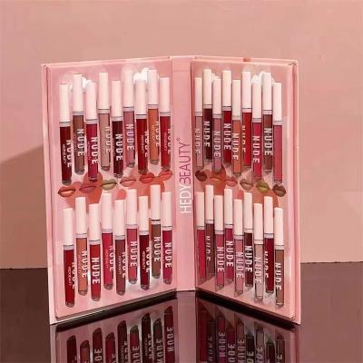 China Ultramo Waterproof Lip Gloss 24 Colors Matte Liquid Set Makeup Valentine's Day Lipstick Vegan Long Lasting Cosmetics for sale