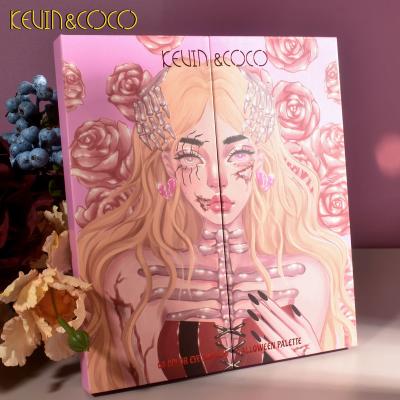 China Hot Selling Waterproof Kevin and co&co makeup palettes high pigmentation eye shadow palette cosmetic por de paleta de sombras mayoreo for sale