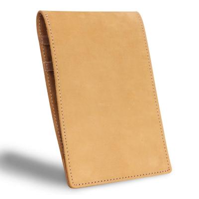 China Golf Score Card Holder Leather Yardage Book Cover Magnetic Closure Golf Accessories Fit For Most Back Pocket for sale