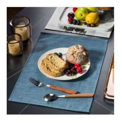 China New fashion dinner tablecloth place mat dining room table mat stocked canvas table mat for sale