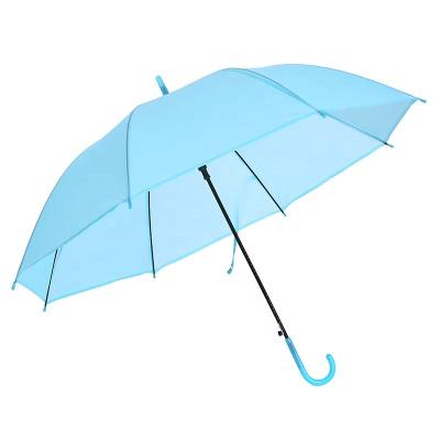 China Paraguas Clear Clear Plastic PVC TPU Poe Kids Umbrella Umbrella Sombrillas Cheap Rainpproof Waterproof Custom Gift Logo for sale