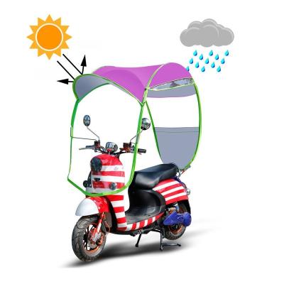 China Outdoor Wind Shield Sunshade Strong Windproof Easy Remove Promotional Electric Bike Scooter Motorcycle Bicycle Umbrella Durable And Strong for sale