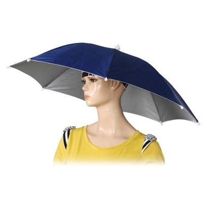 China Custom Rainbow Protecting Strong Wind Sun Rainy Fishing Head Wear Logo Printing Advertising Outdoor Cycling Protect Hat Head Beach Outdoor Umbrella for sale