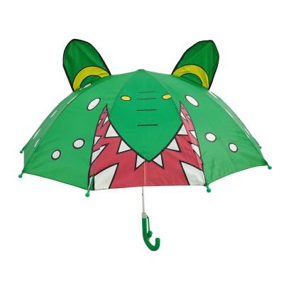 China Factory Cheap OEM Cartoon Waterproof Safe 3D Frame Kids Character Comercial Animal Head Umbrella For Outdoor for sale