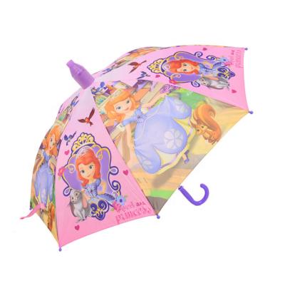 China Rainpproof Cheap Children's Advertising Cup Cover Cartoon Kids Umbrella With Plastic Cup for sale