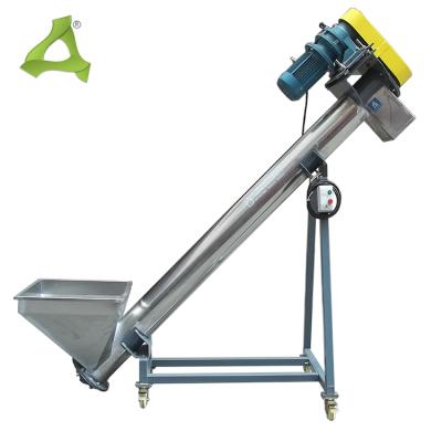 China Heat Resistant Industrial Stainless Steel Screw Auger Inclined Conveyor For Bulk Material Conveying System for sale