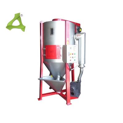 China Mixing all kinds of plastic granules and industrial vertical flakes color mixer big plastic material mixer machine to heater for sale