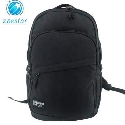 China Outdoor Classic Bookbag Laptop Sleeve Black College Daypack Business Travel Bagpack Men Backpack Camping for sale