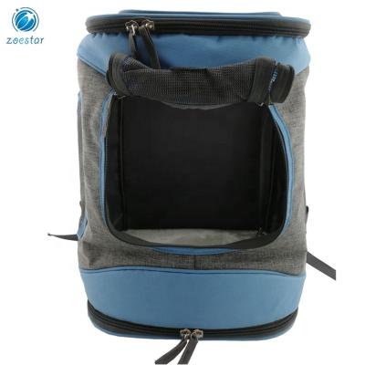 China Breathable Pet Carrier Travel Bag Backpack With Removable Mat Portable Pet Holder Cage House for sale