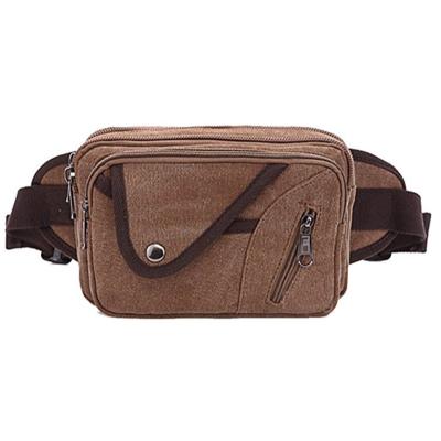 China Other Factory Wholesale Fashion Adjustable Straps Canvas Outdoor Lightweight Waist Bag for sale