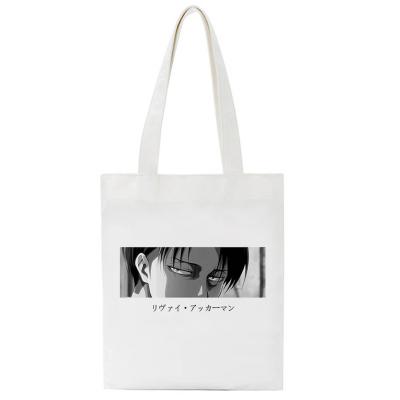 China Anime Manipulated Attack On Titan 40*35cm Canvas Shoulder Shopping Bag for sale