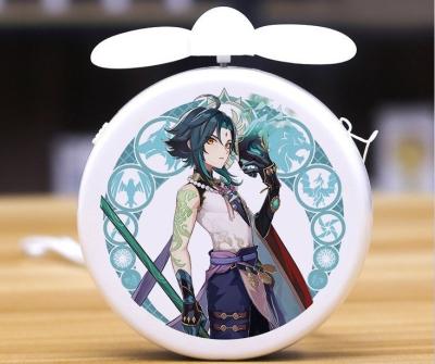 China Car 10.5cm mini car anime game genshin impact 38 character hutao ganyu zhongli zhongli rechargeable battery outdoor fan for sale