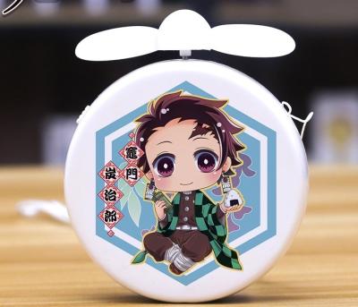 China 10.5cm car anime Kimetsu no Yaiba mini factory cheap handheld computer desktop rechargeable battery usb outdoor fan for sale