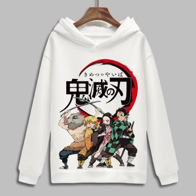 China Anti-wrinkle Kimetsu no Yaiba style Japan anime figure 27 printed comfortable clothes men's hoodies and sweatshirts for sale