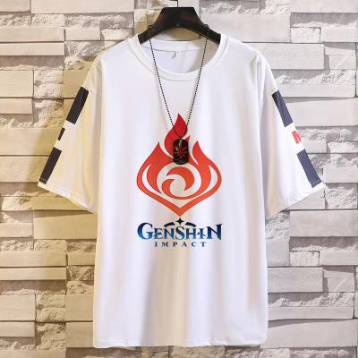 China Viable genshin perform mihoyo-u game genshin impact figure yards loose t-shirt girls t-shirts high quality t-shirt men's big t-shirt for sale