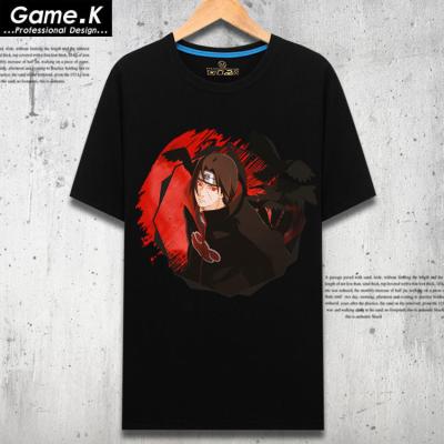 China Black White Sasuke Kakashi Ninja Uzumaki Shirt Uzumaki Shirt Anti-wrinkle 25 Style Anime Men Women Men's Cotton Clothing Top 100% T-Shirt for sale