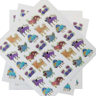 China Customized Plastic Waterproof Stickers Cartoon Anime Stickers Cute Animal Stickers for sale