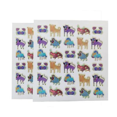 China Custom Waterproof Printing Animal Kids Toy Stickers Transparent Stickers Decals for sale