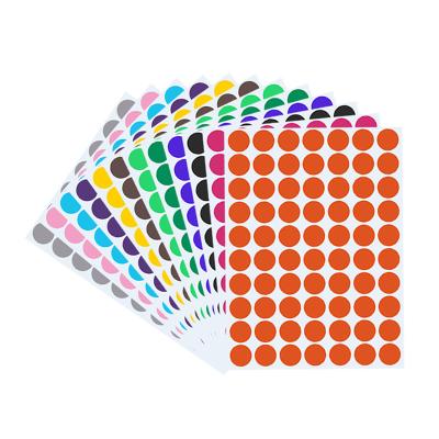 China Fashionable Promotion Style Item Classification Waterproof Not Falling Aqueous Coating Color Dot Mark Stickers for sale