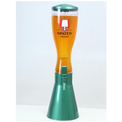 China Plastic Wine Dispenser Stocked 3L Beverage Holder Hi-Tech Party Beer Dispenser Drinking Dispenser for sale