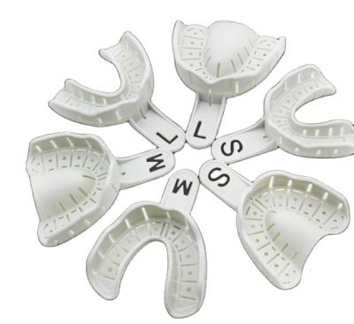 China Easy Steel Side Impression Tray Half Tray Dental Operation Impression Tray for sale