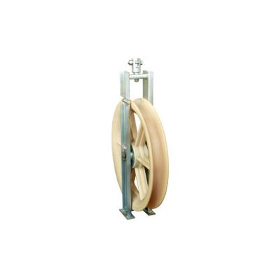 China Power Construction Cable Roller Single Wheel Pulley Nylon OPGW / ADSS Stringing Block for sale