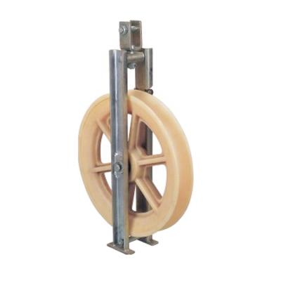 China Pulley With OPGW Cable Groove 20KN OPGW Tandem Optical Fiber Cable Stringing Pulley Block , OPGW Cable Stringing Block for sale