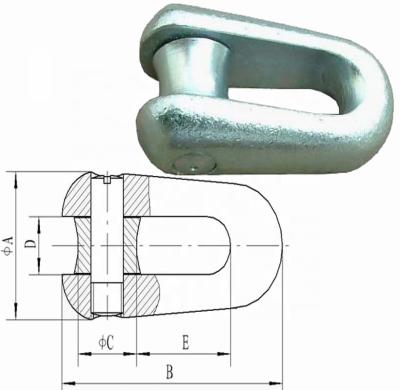 China Connector Cable Anti-twist Rigid Wire Rope Fixed Joint For Transmission Line for sale